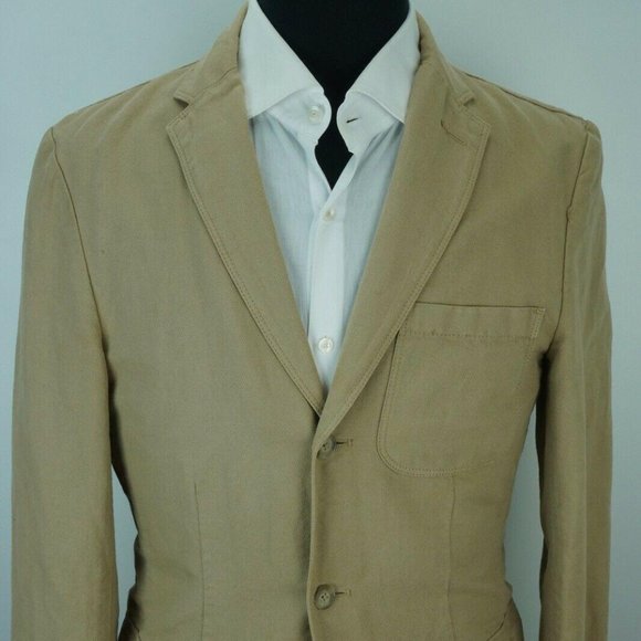 Jcrew Beige Linen Cotton Blend Lightweight jacket